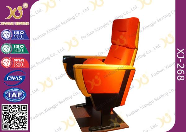 Herman Style 600mm Width Auditorium Seating Chairs With Functional Writing Tablet