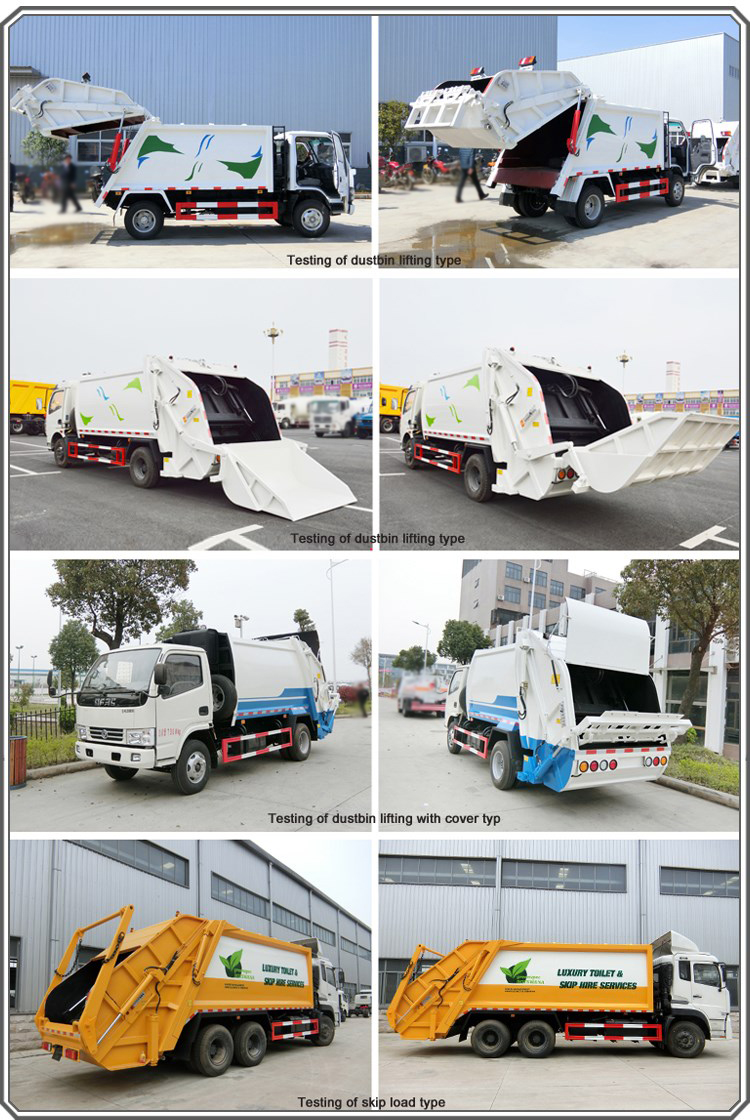 Compactor Garbage Truck 8cbm Refuse Compactor Truck 8m3 Refuse Compressor Truck
