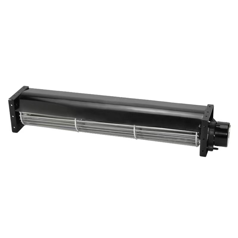 High-Volume Silent Cross-Flow Fan HY-43DC Customizable OEM Aluminum Alloy 1 Year Warranty for Elevator Farm DC12V/24V Motor Air