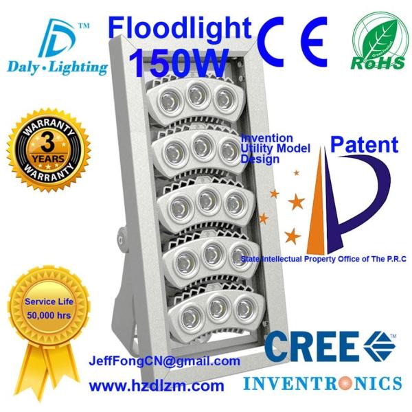 LED Flood Light 150W with CE,RoHS Certified and Best Cooling Efficiency Floodlight Made in China