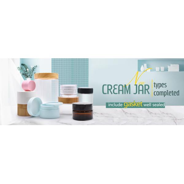 контейнеров сливк цены по прейскуранту завода-изготовителя 50g опарник Eco роскошных черных стеклянных дружелюбный