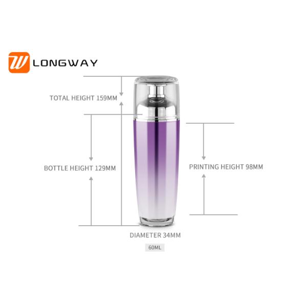 15ml/30ml/60ml/100ml New Design Competitive Price Empty Acrylic Lotion Bottle with Electroplate Pump