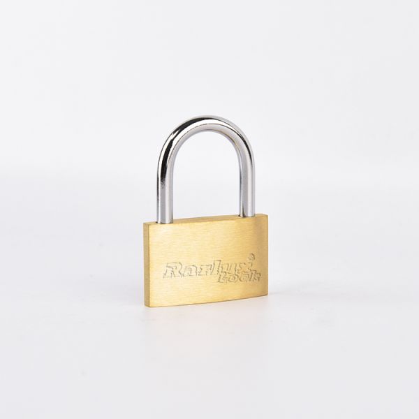 Rarlux New Arrival Solid Padlock Brass Body Brass Cylinder Thin Brass Padlock