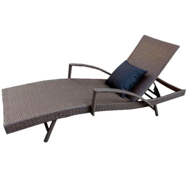 PE Poly Rattan Garden Outdoor Indoor Rattan Lounge Chair Beach Sun Holiday Patio Outdoor Furniture Sets