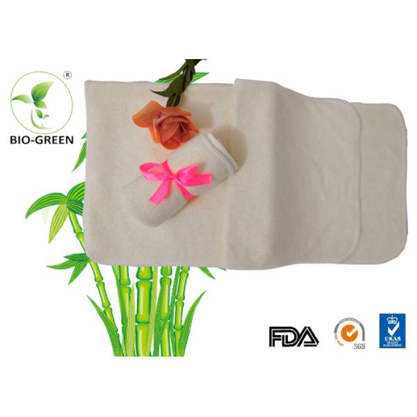 25*25cm Yellow Bamboo Reusable Baby Wipes , Gentle Bamboo Cloth Diaper Wipes