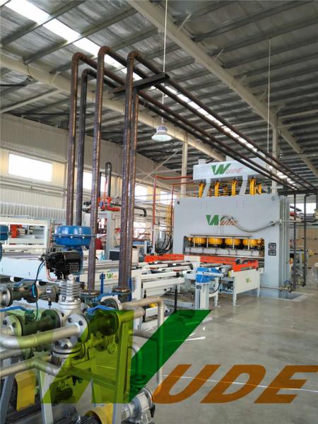 Short Cycle  Low Pressure Laminate Machine , Furniture Laminating Line 100 sheets/h