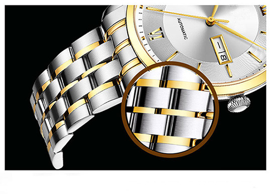 Automatic Movement Stainless Steel Waterproof Watch , Mens Dress Watches Japan 24 Jewels