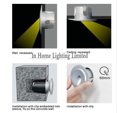 3w утопило свет стены СИД для света приведенного шага лестницы ip65 водоустойчивого