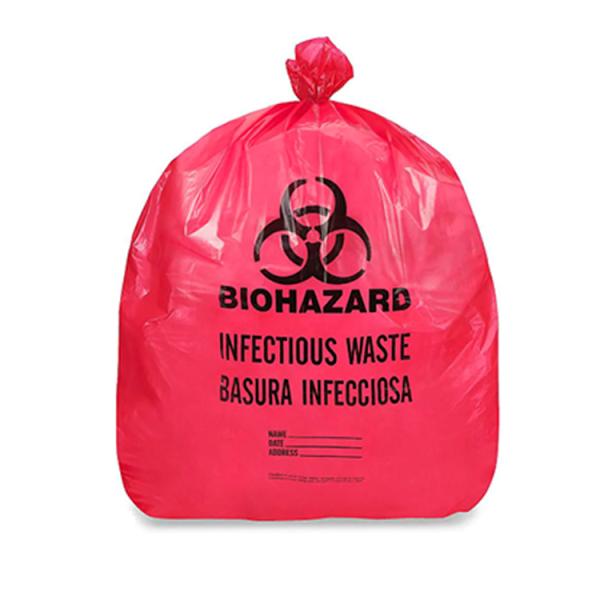 Supplier Red Biohazard Disposable Waste Bag for Medical Infectious Waste