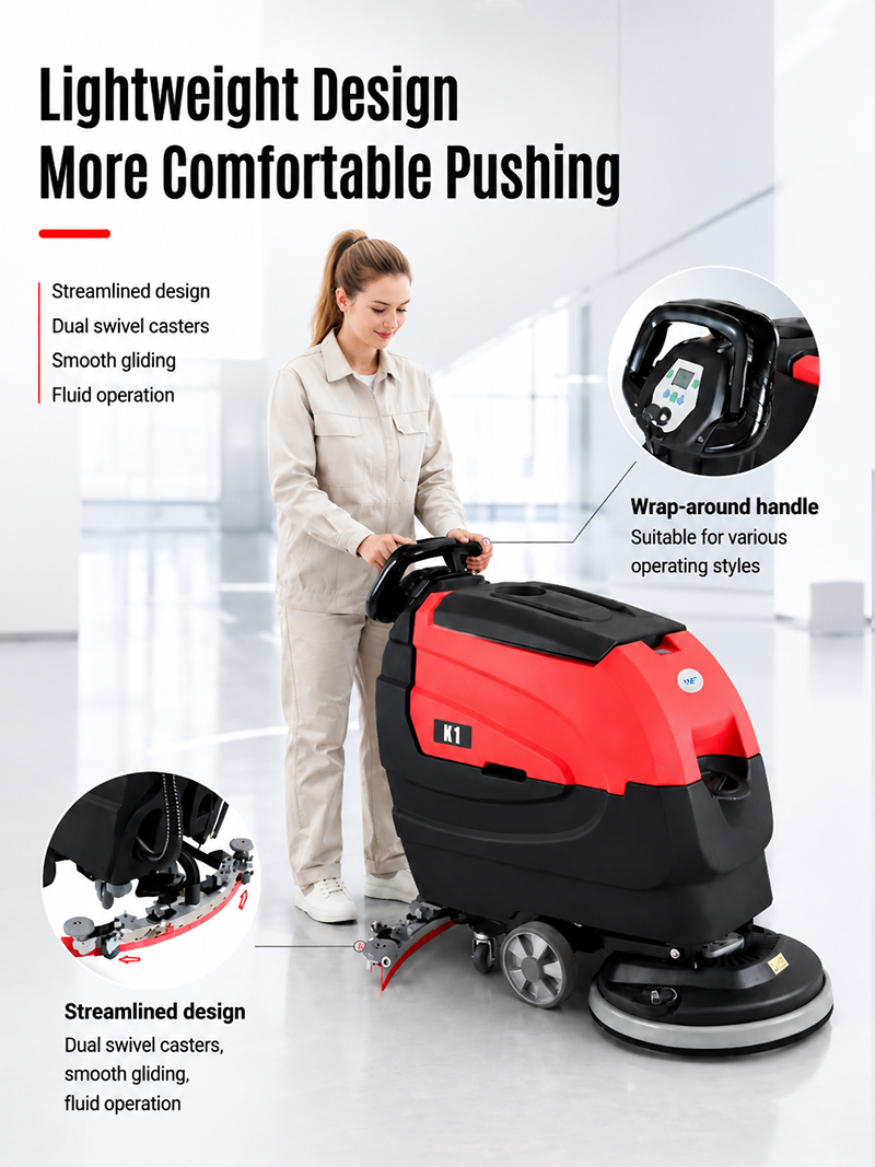 Hotsale 24V 80AH Lithium Battery Industrial Automatic Floor Washing Machine Scrubber Dryer