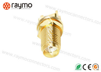 50 Ohm Coaxial Sma Fiber Connector With Gold Plated Repeatable Electrical Performance