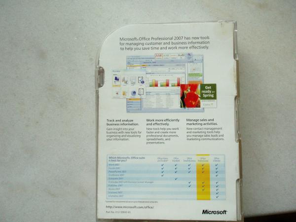 caixa retial profissional do Microsoft Office 2007