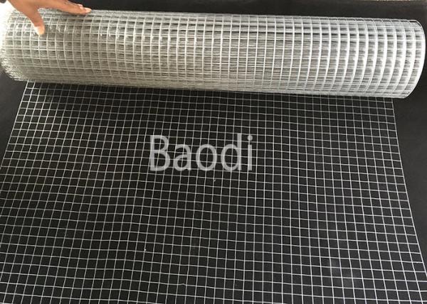 Zinc Coated Iron Welded Wire Netting Square Mesh Hole Packed In Roll