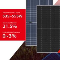 Longisolar 535W Painel Solar Longi 555W Célula Solar de Silício de Cristal Único Para Sistema de Fazenda Solar