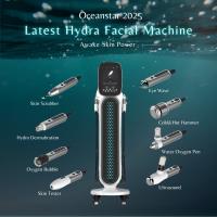 Multifunctional Standing 8 In 1 Hydrafacial Machine Skin Care Oxygen Jet Skin Analysis Aqua Peeling Hydrafacial Dermabrasion Machine