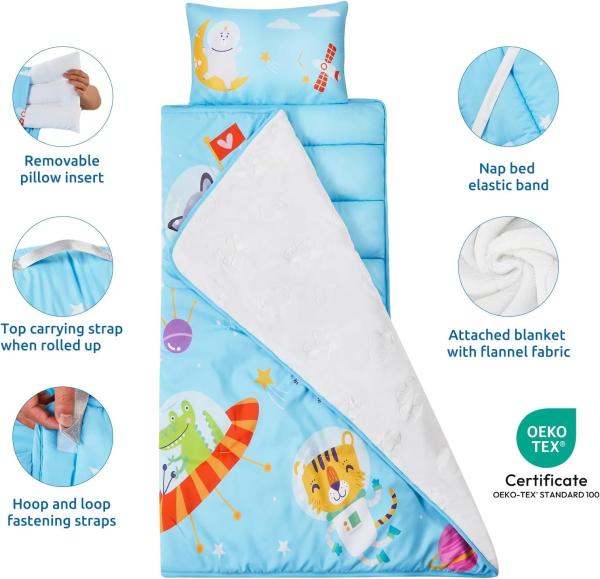 Comfortable Nap Mats For Preschool Convenient With Breathable Fabric