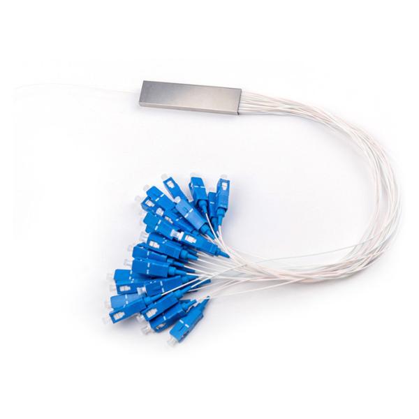 1x32 Mini Type PLC Splitter with SC/PC Connector and Stainless Steel Tube for Fiber Optic Networks