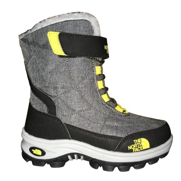 Velcro Pu Nylonwaterproof Snow Boots , Soft Warm Outdoor Boots For Kids