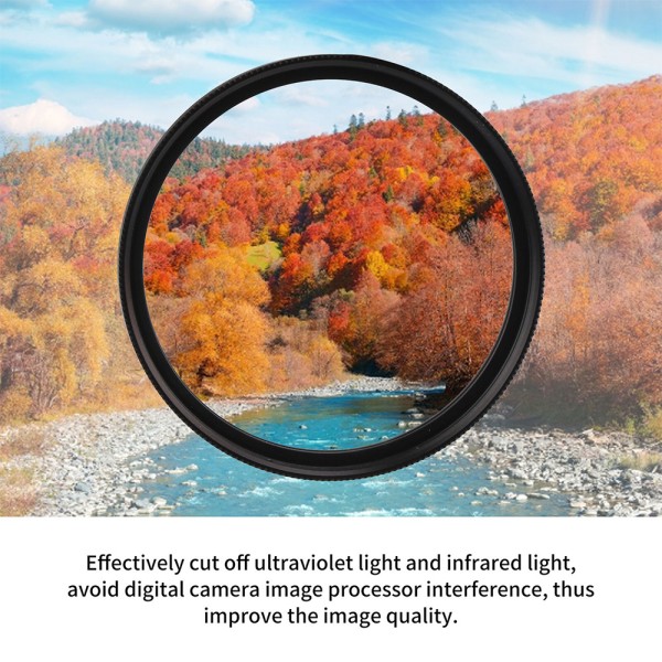 HD UV Lens Filter 37mm - 95mm IR Cut Filter With Multi Layer Nano Coating