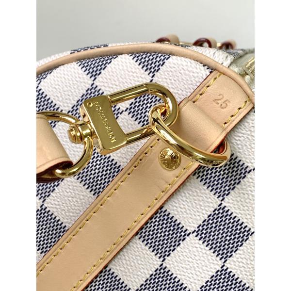 Покрытый холст скоростной Louis Vuitton Damier Azur 25 M46390