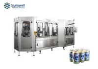 A cerveja automática pode máquina tampando de enchimento do álcool da elevada precisão da máquina de enchimento