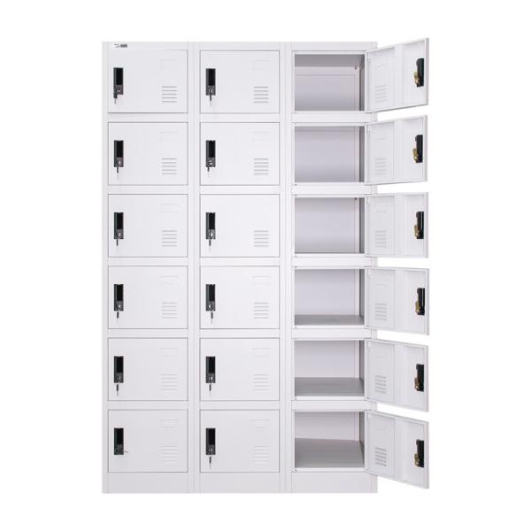 Casiers de stockage extérieurs en acier de casiers en métal de porte de la taille 18 d'OEM
