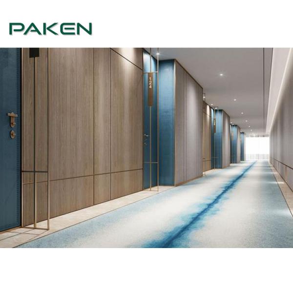 Законченная облицовка древесины мебели 0.6mm лобби гостиницы изготовления на заказ фиксированная