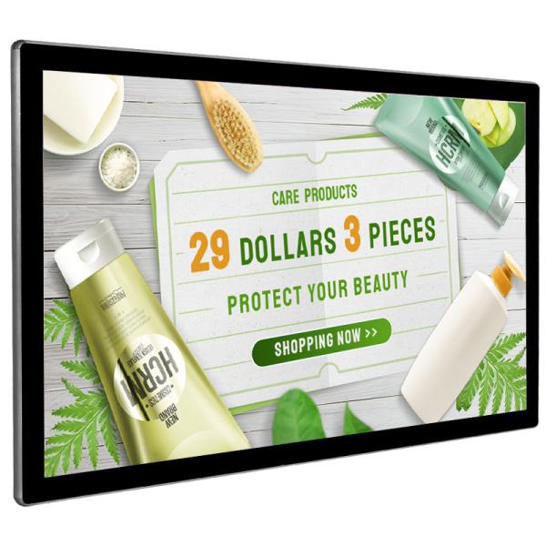 4K Resolution Wall Mounted Interactive Touchscreen Digital Signage LCD Display with Media Player