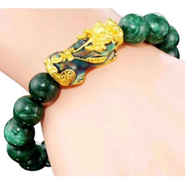 Chinese FengShui Mystical Bracelet PiXiu Jade Protection Bracelet