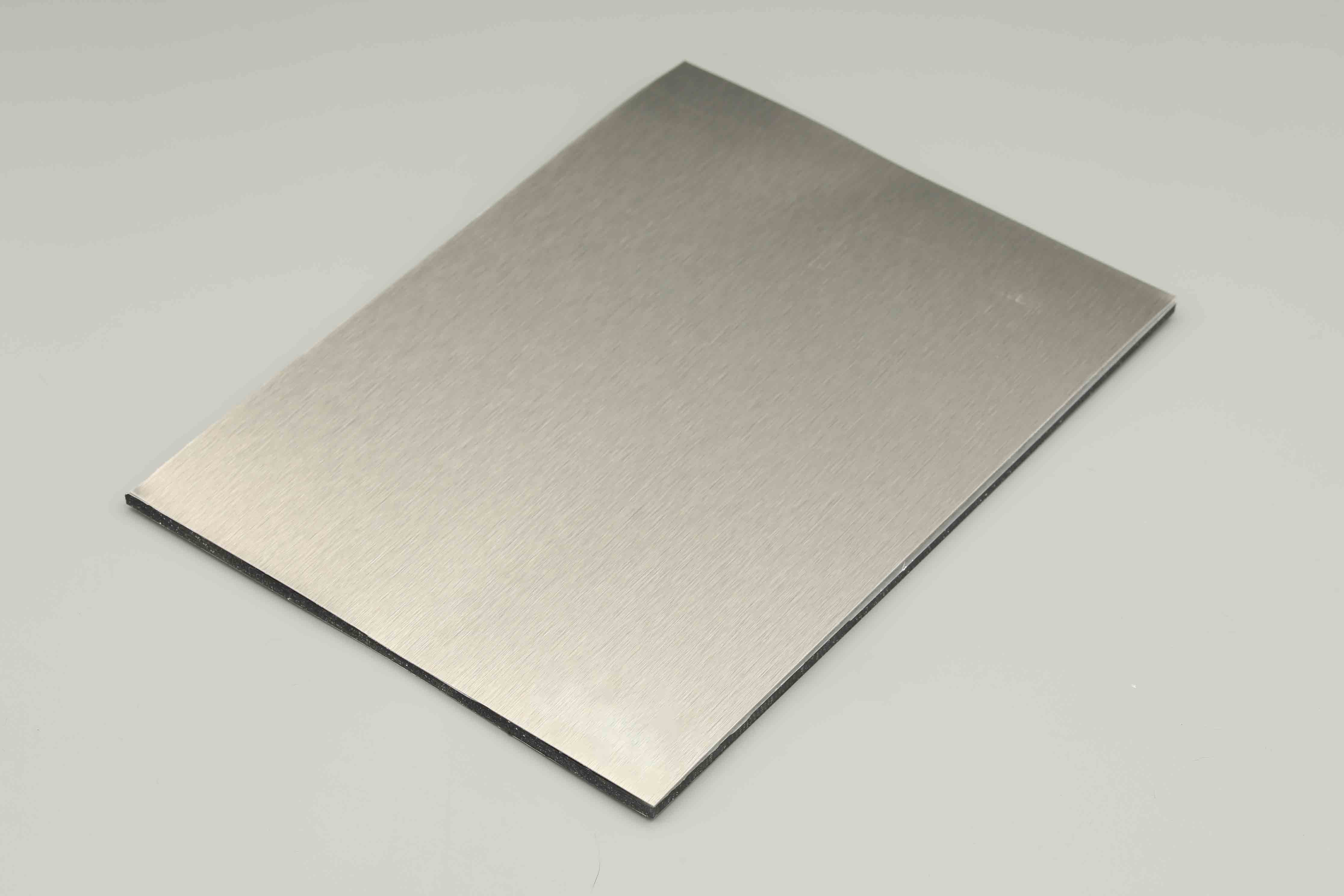 4MM 1220 X 2440MM Алюминиевая композитная плита с щеткой, стена Acp панель, покрытая HDPE