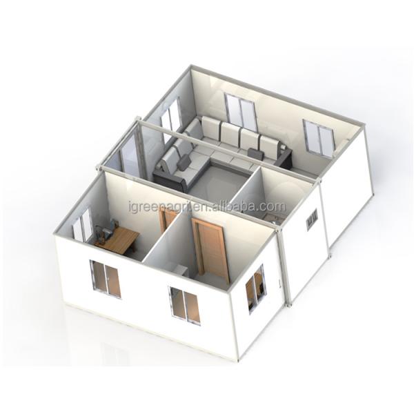 Customizable 40ft Expandable Container House With Gypsum Board Covering 20ft 40ft