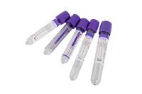 Purple K2 EDTA K3 EDTA Tube Whole Blood Collection Glass 10 Ml EDTA Tubes