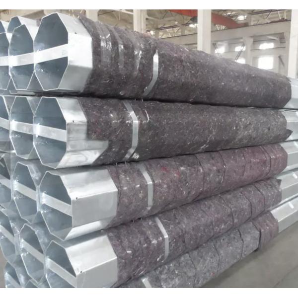 110kv Swaged Steel Tubular Pole 12 Foot Galvanized Steel Pole