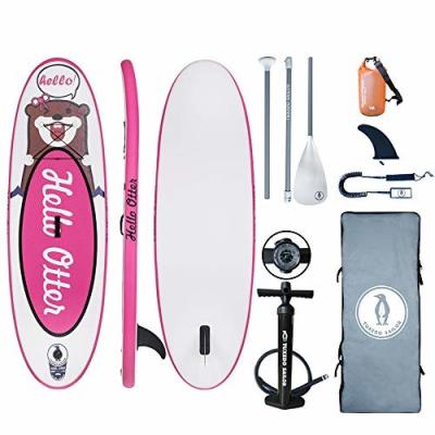 Pink 1 Fin 8'×30×4 150lbs Kids Inflatable SUP Board