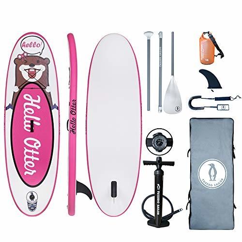 Pink 1 Fin 8'×30×4 150lbs Kids Inflatable SUP Board