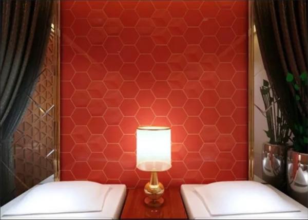 Various Colors Hexagon Kitchen Wall Tiles Easy To Install Anti - Dust
