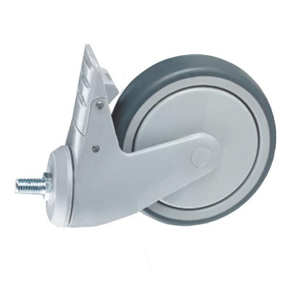 5 Inch Thread Hospital Bed Caster Wheels For Medical Equipment
