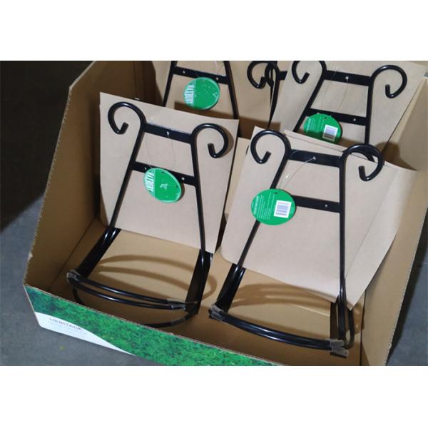 Outdoor Black Wall Mounted Hose Holder High Strength 30kg High Capacity