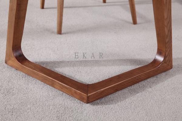 Modern Wooden Style Ash Wood Round Dining Table
