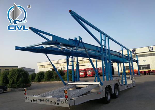 3Pcs 13T Fuwa Axles 15m Vehicle Transport Semi Trailer Car Carrier Trailer for 15units car transport .