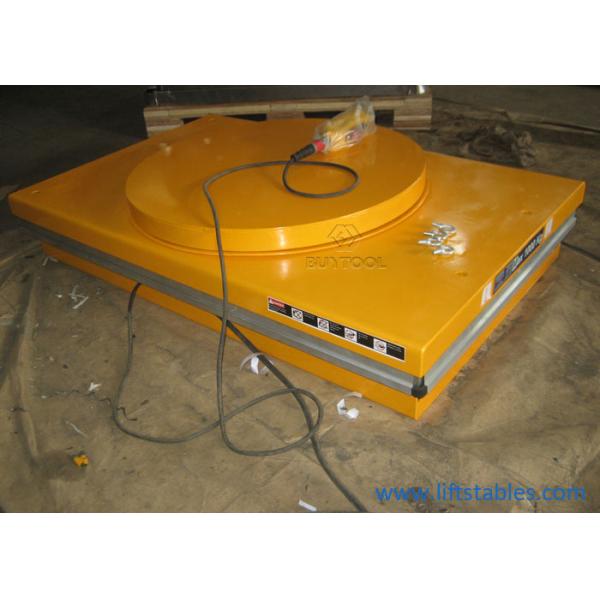 Приведенная в действие моторизованная вращая платформа этапа таблицы подъема 100kg паллета роторная круглая 360 градусов