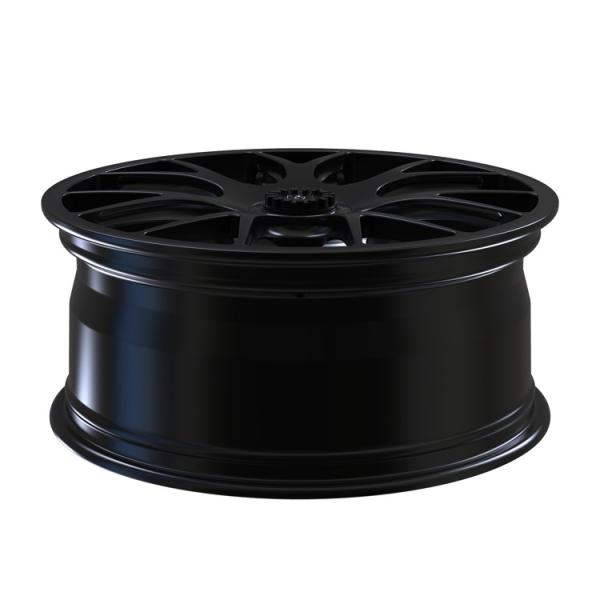 A parte preta 20x8.5 de Monoblock 5x130 1 do fechamento do centro da liga forjou 718 bordas do carro
