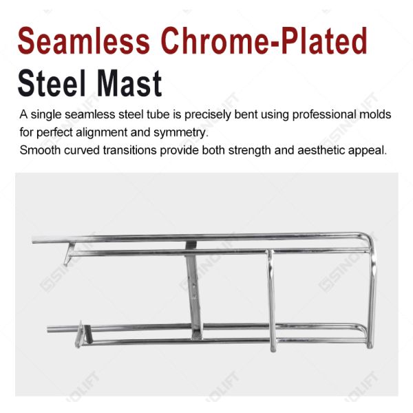 Sinolift EFM roll and reel material stacker - simple manual operation