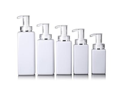 Square PET Plastic Flat Shoulder Bottles Shampoo Body Oil and Conditioner Wash Bottle Cosmetics Plastic Bottle