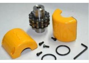 High Efficiency Roller Chain Coupling OEM / ODM Available High Transmitted Torque