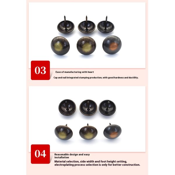 Decorative Upholstery Furniture Nails Stainless Steel Thickened Decorative Sofa Nail Decorative Pushpin