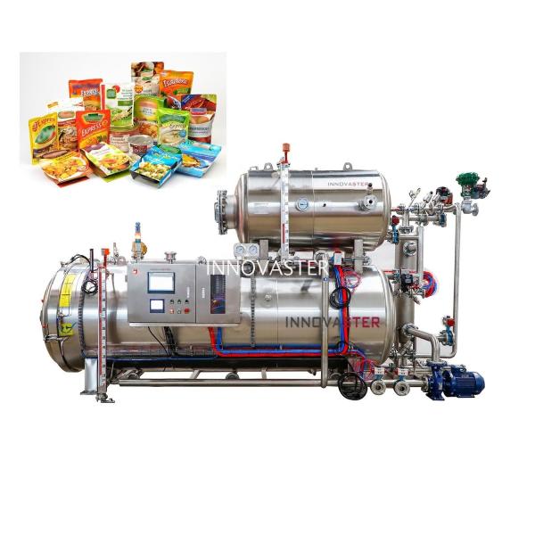 Air Compressor Sweet Corn Food Sterilization Machine Milk Pouch Retort Sterilizer
