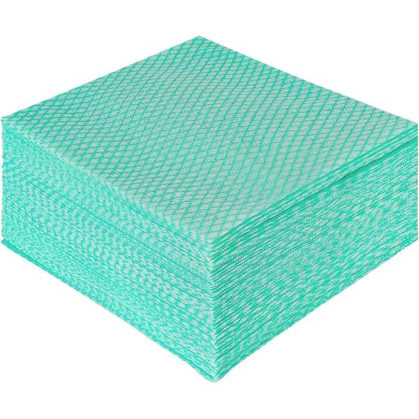 ISO Reusable Non Woven Cloths Handy Wipes Dish Towels Diamond Pattern