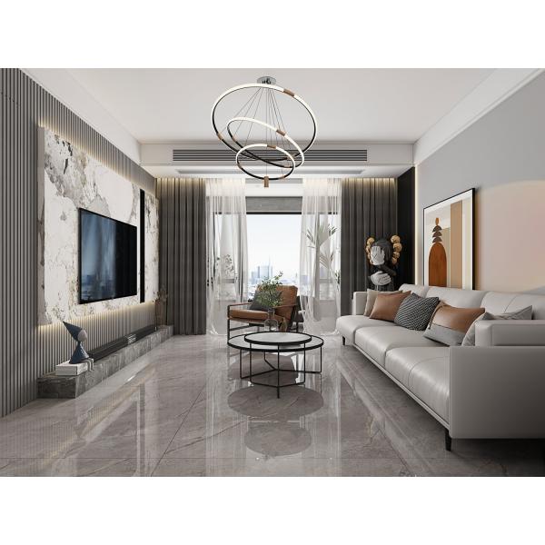 Gray Polished Sintered Stone Slab 1200x1200mm Indoor Floor
