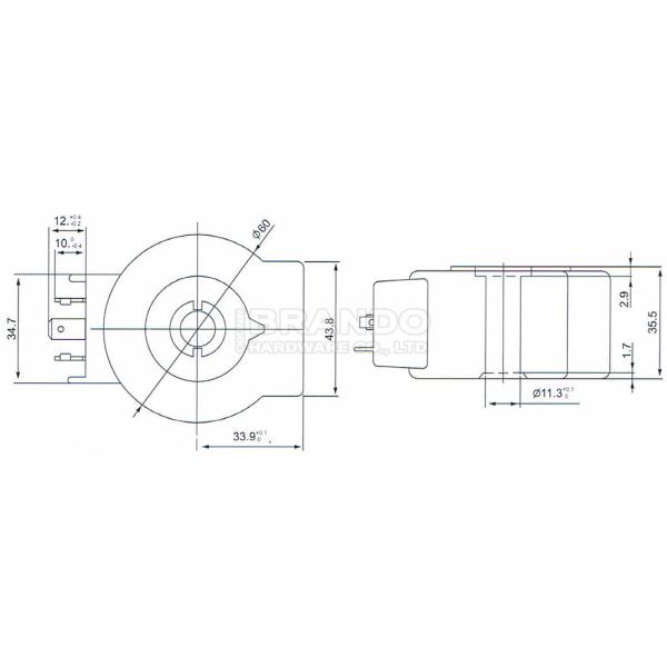 Тип катушка 12VDC 24VDC 20W HM3 Castel клапана соленоида рефрижерации